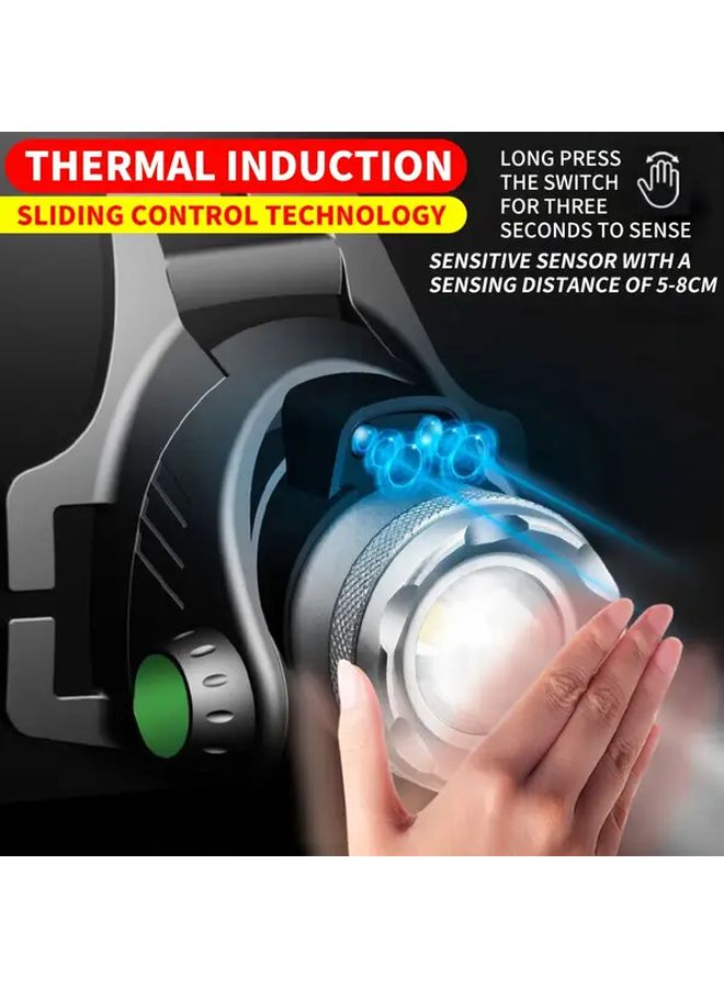 Motion 3 Modes USB Rechargeable Headlamp Hands Free Bright Flashlight For Camping Fishing - Image 5