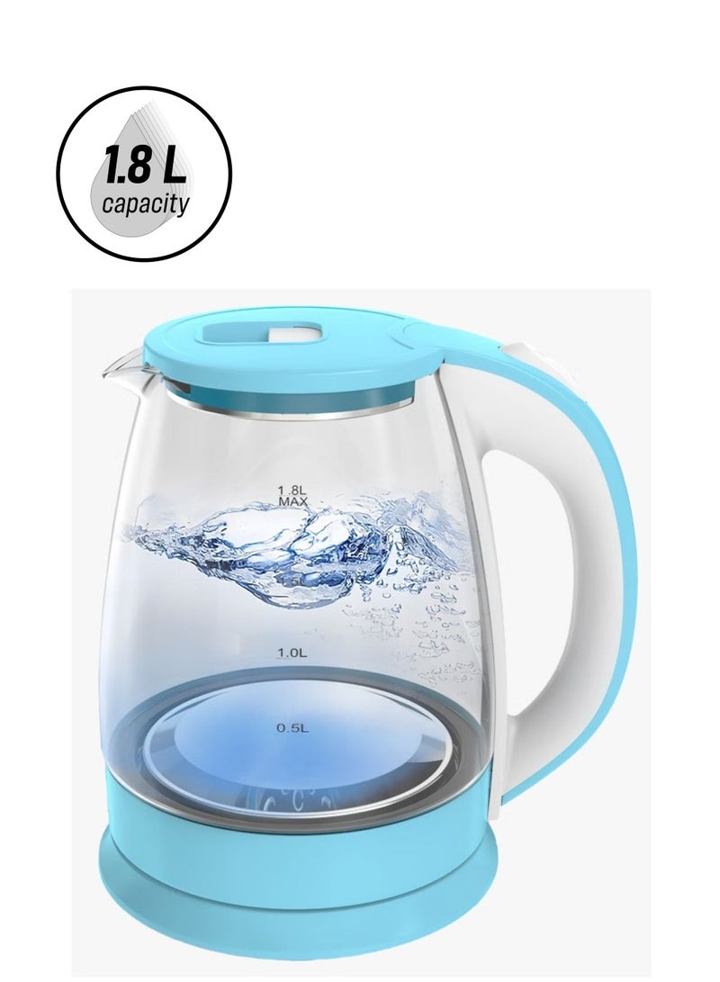 Denx 1.8 L Glass Electric Kettle - 1500W Power