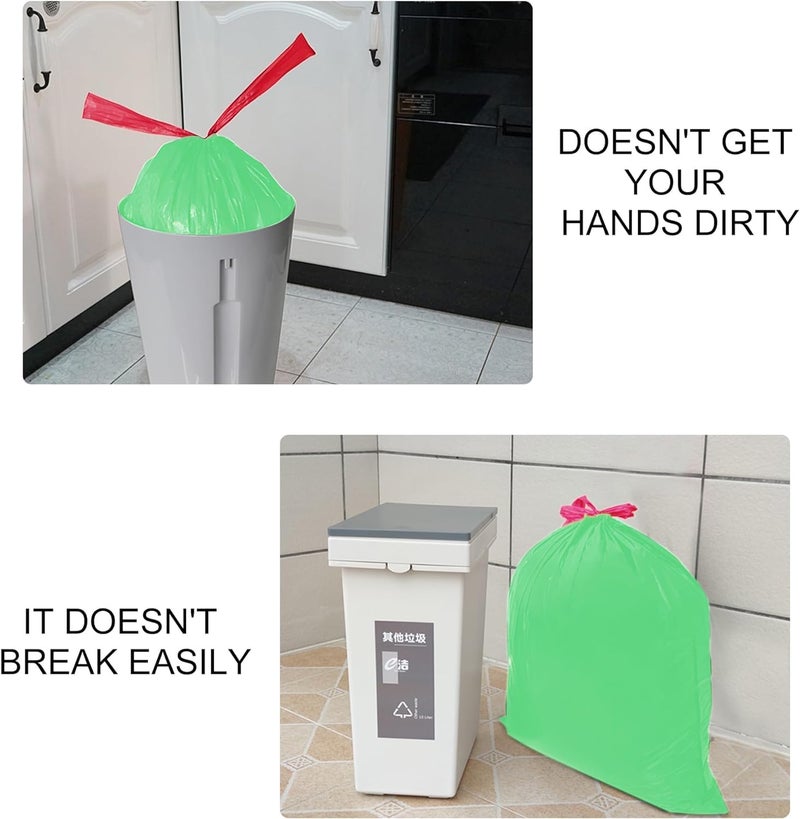 Stysol Premium Garbage Bags 19 X 21 Inches Medium 360 Bags 12 Rolls Dustbin BagTrash Bag Green Color - Image 2