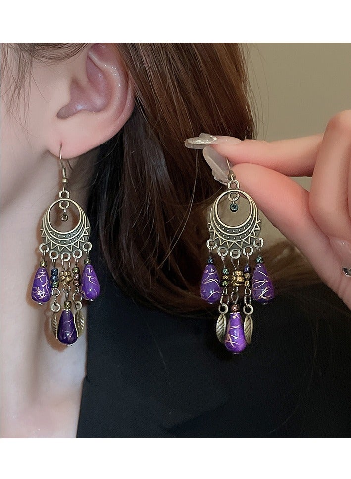 Retro Tassel Dangle Earrings - Image 2