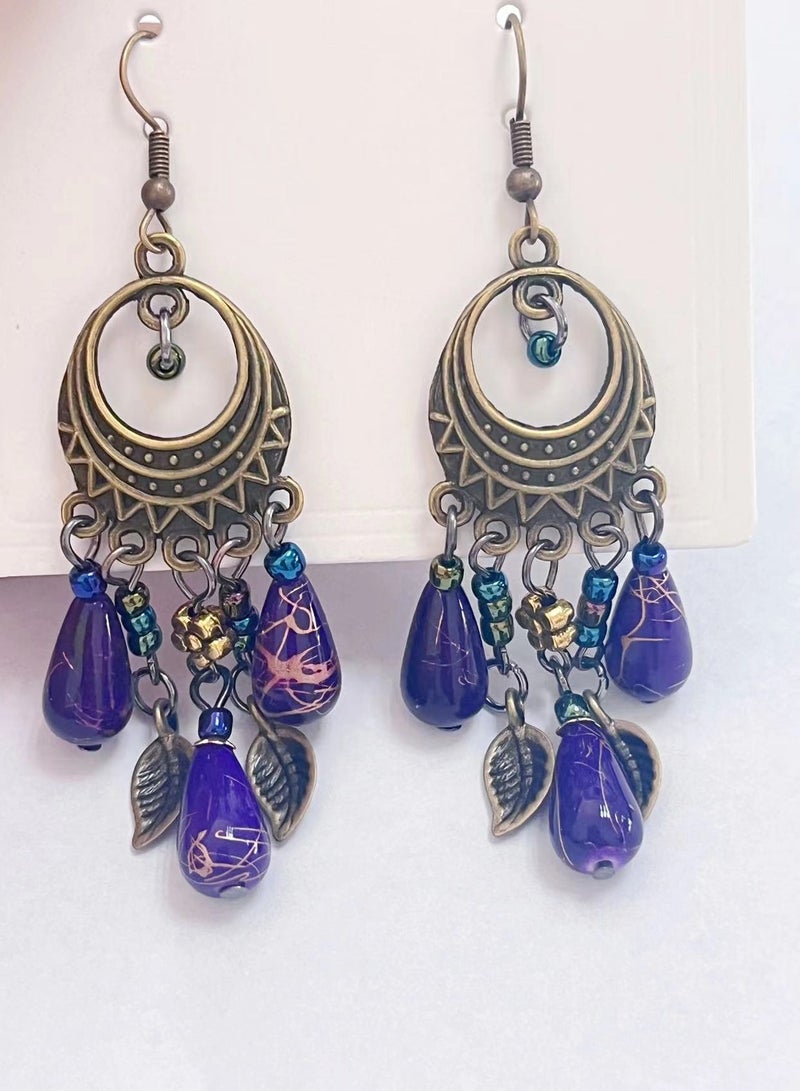 Retro Tassel Dangle Earrings - Image 4