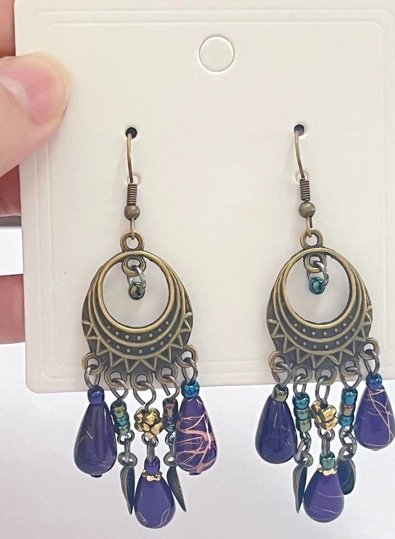 Retro Tassel Dangle Earrings - Image 5