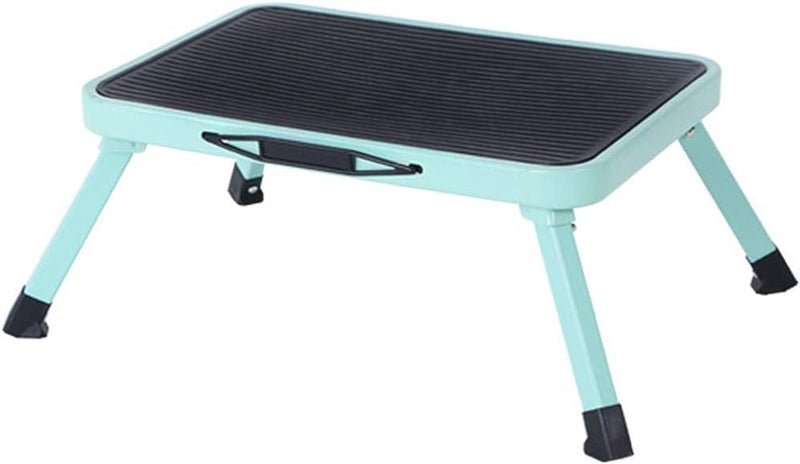 klarako One Step Folding Ladder, Heavy Duty Steel Portable Step Ladder NonSlip Rubber Mat Folding Legs 150 kg Max Capacity - Image 1