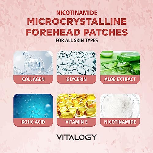 Vitalogy - Forehead Wrinkle Patches, Face Wrinkle Patches, Smooth Forehead to Smooth Fine Lines & Wrinkles, Natural Anti-Wrinkle Forehead Patches with Hydrolyzed Collagen for Men & Women - 6 Patches - Image 2