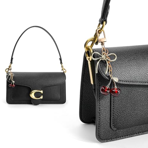 FASTFAIRY Keychain Cherry Bag Charms Purse: Key Chains Women Cute - Car keyrings leather handbags - Valentines Day Gifts - Image 2