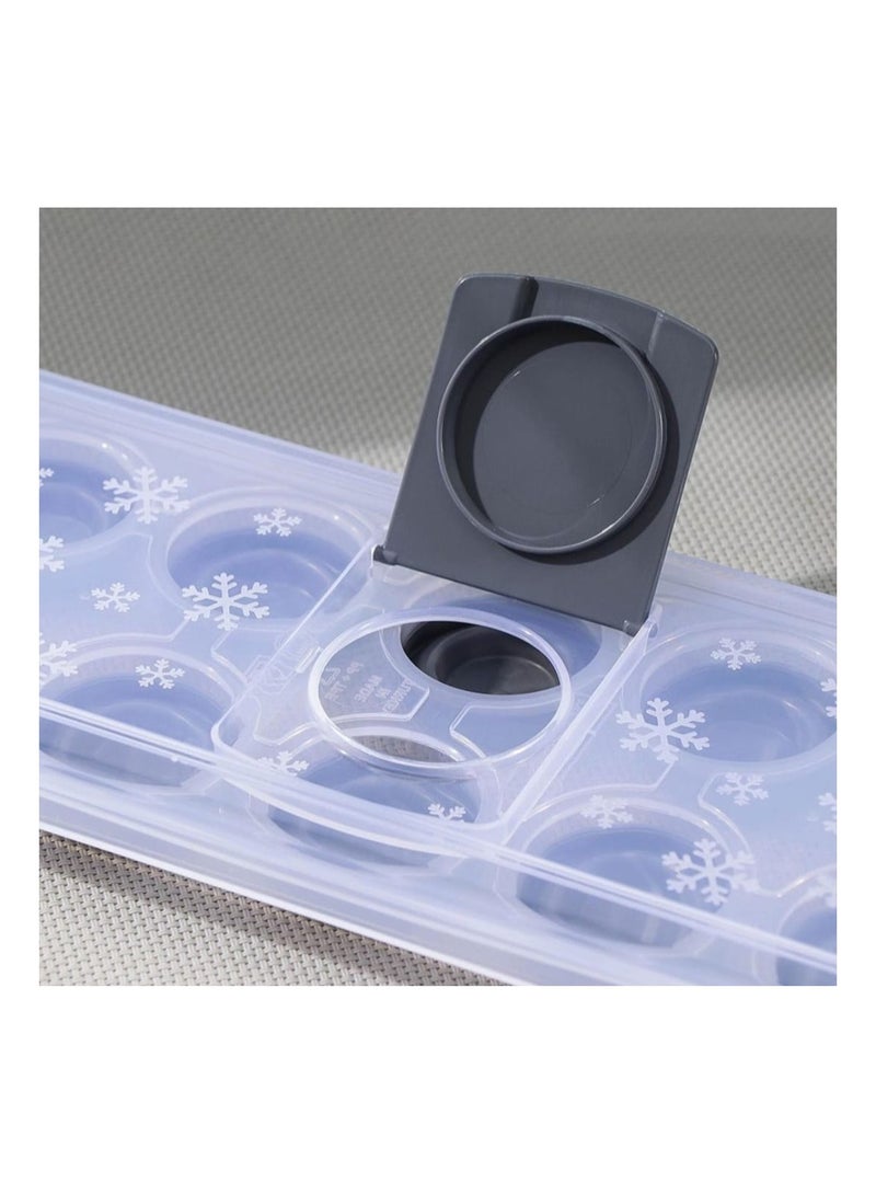 إيه دبليو قالب ثلج سيليكون دائري ب 10 فتحات مع مدخل للتحكم بالماء رمادي/شفاف - Image 2