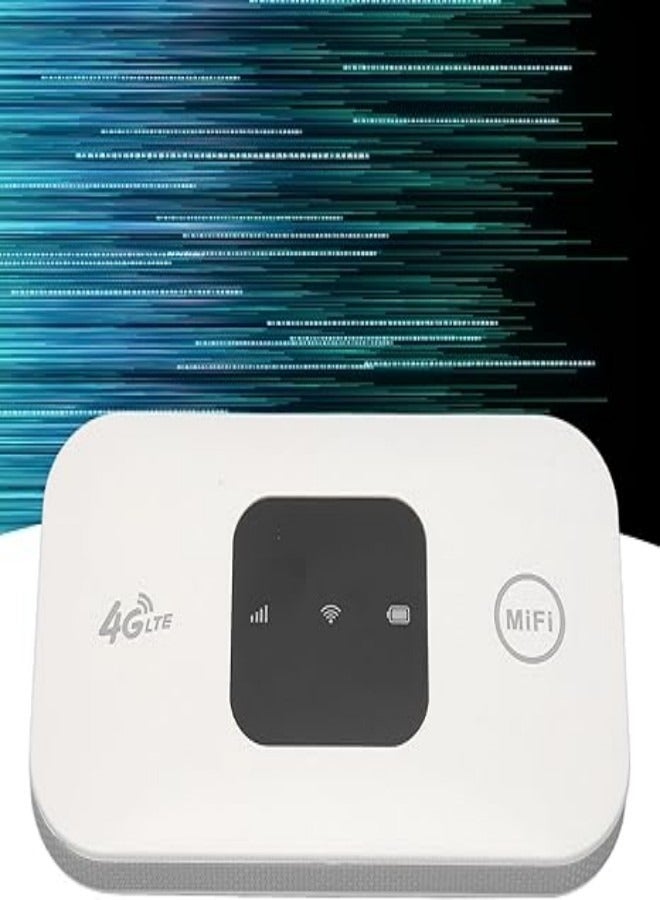 Wireless LTE Router, 2100mAh Battery 10 Devices Share 150Mbps SIM Card Slot Slim Compact 4G WiFi Router for Travel - Image 2