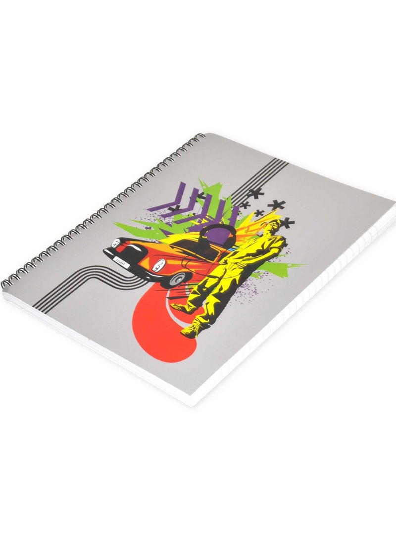 FIS LIGHT Pack of 10 Design Soft Cover Notebook 10X8 Inches (25.4 X 20.32 Cm) Single Line 100 Sheets  -LINBS1001081112 - Image 4