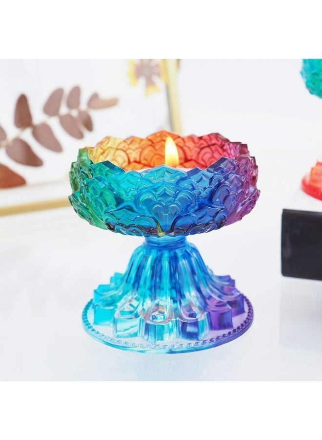 1PCS/SET DIY Lotus Bracket Gypsum Drip Mold Handmade Plaster Jewelry Storage Flower Shaped Tray Mould - Image 4
