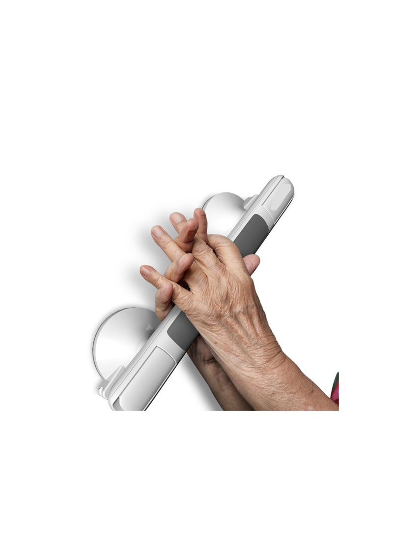 12-Inch Suction Cup Grab Bars for Bathtubs and Showers - Safety Bathroom Balance Assist Handle with Indicators for Elderly - 1 Pack Shower Handle for Enhanced Stability and Support - Image 4