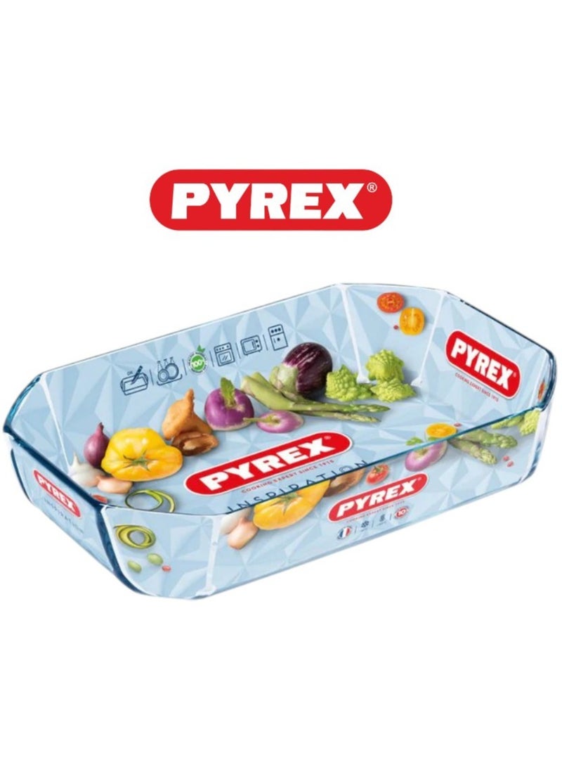Pyrex Inspiration Rectangle Roaster - 2.1L (27x18 cm) Clear - Image 1
