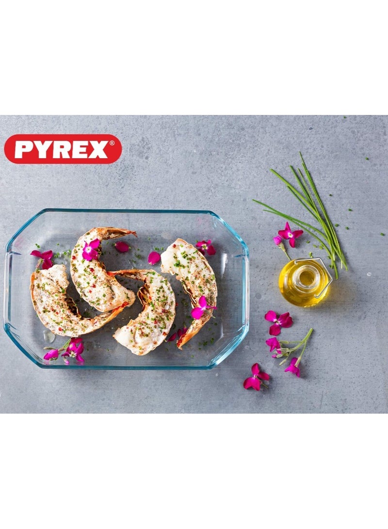 Pyrex Inspiration Rectangle Roaster - 2.1L (27x18 cm) Clear - Image 4