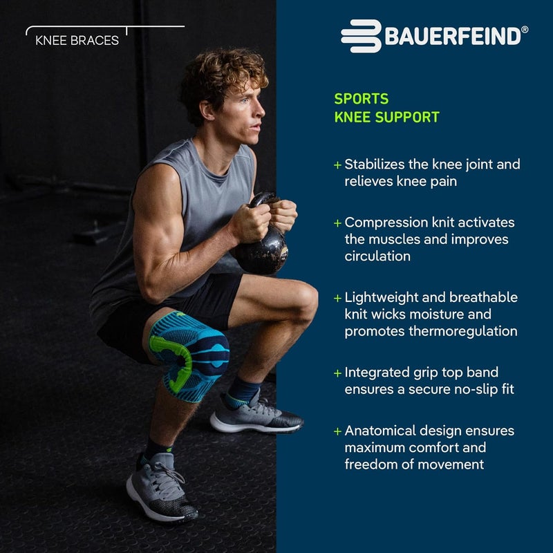 Bauerfeind Sports Knee Support - Knee Brace for Pain Relief and Stabilization - Patellar Knee Pad for Enhanced Support - Targeted Compression - Lightweight & Durable - Image 4