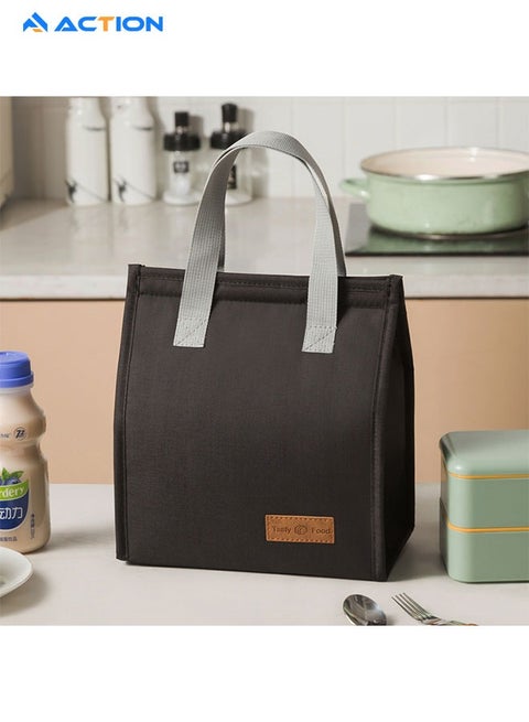 Lunch bag, Insulated Lunch Bag for Women Men Large Lunch Box Container Reusable Leakproof Tote for Office, Work, School, Beach or Travel (Dark)