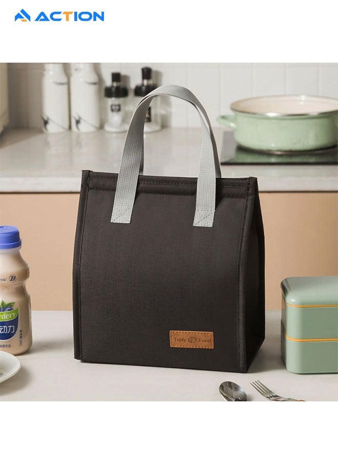 ACTION - Lunch bag, Insulated Lunch Bag for Women Men Large Lunch Box Container Reusable Leakproof Tote for Office, Work, School, Beach or Travel (Dark) - Image 1