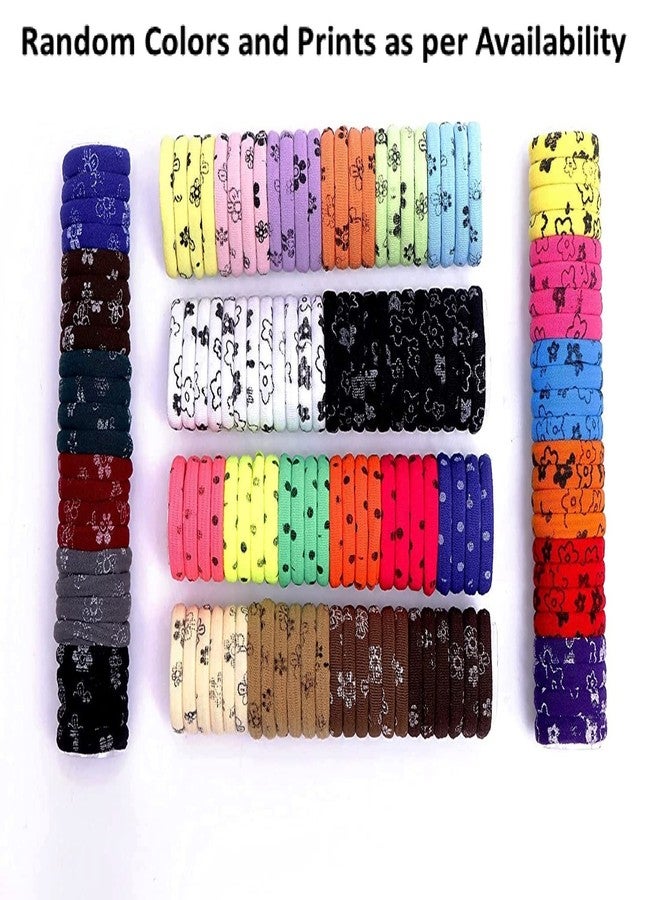 DIAN Assorted Pack of 50 Print Multicolor Hair Rubber Bands, Ponytail Holders, Hair Tie, Hair Bow, Hair Accessories for Women, Teens and Girl - Image 4