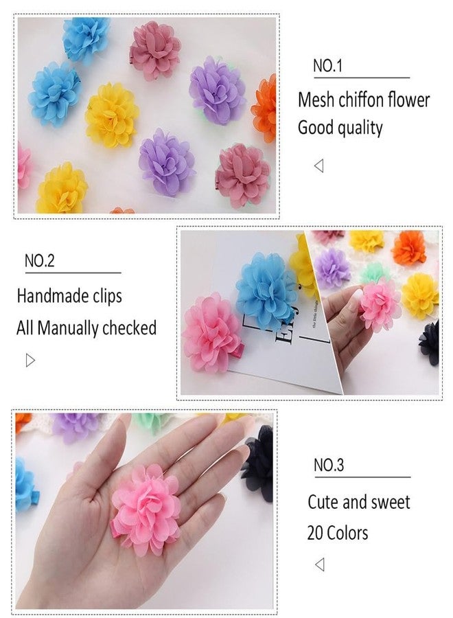 NUOSYI 20PCS Flower Bows Alligator Hair Clips for Cat Dogs Puppy Birds Ducks Horse Chicken Pets Barrettes Party Birthday Grooming Hair Accessories - Image 2