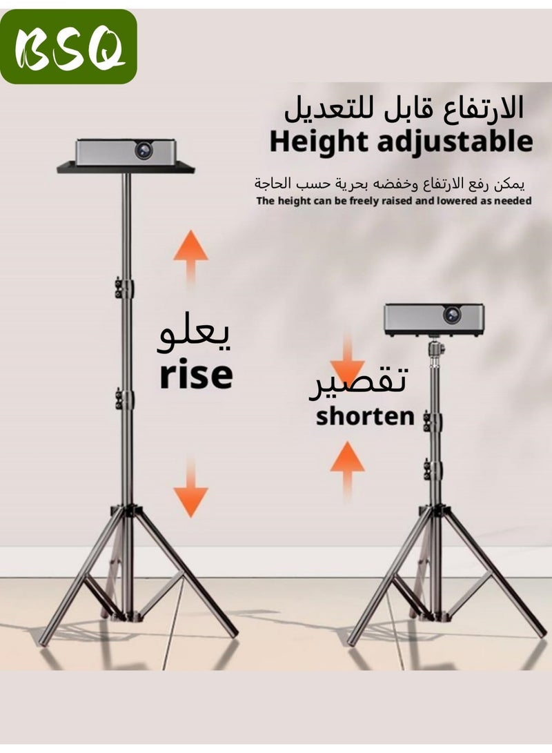 بي إس كيو حامل جهاز عرض قابل للتعديل | حامل ثلاثي متعدد الوظائف | ارتفاع قابل للتعديل (44-120 سم) | يدعم الدوران 360 درجة - Image 1