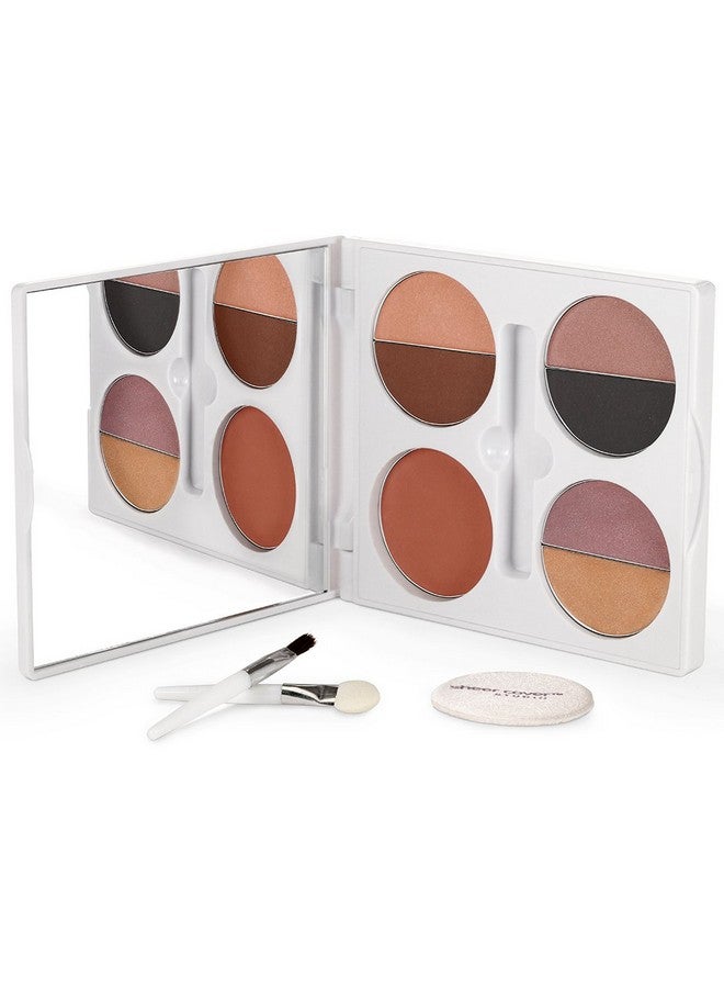 SHEER COVER لوحة وجه متميزة للعيون والشفتين والخدين مع فرشاة - Image 1