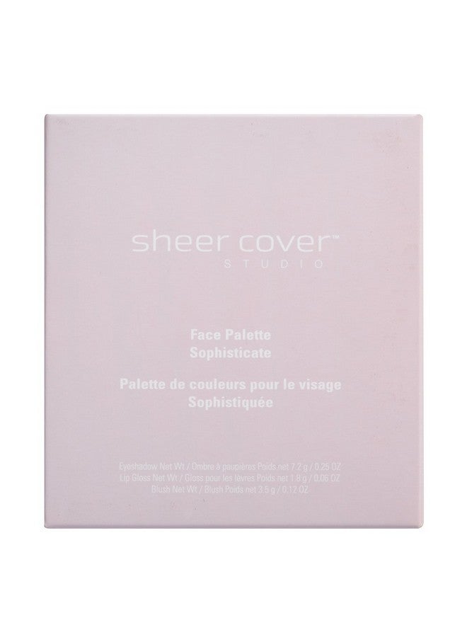 SHEER COVER لوحة وجه متميزة للعيون والشفتين والخدين مع فرشاة - Image 3