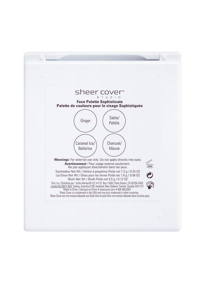 SHEER COVER لوحة وجه متميزة للعيون والشفتين والخدين مع فرشاة - Image 5