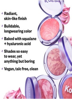 Kosas Blush is Life Baked Talc-Free Dimensional + Brightening Blush, Dreamland - Rosy Bronze 4.5g  - Image 3