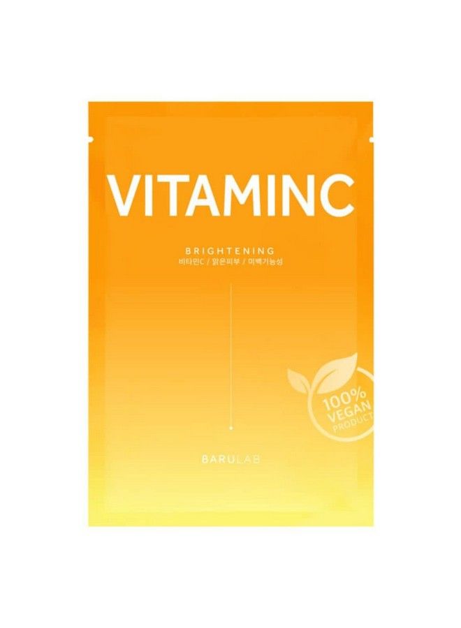 Barulab Vitamin C Sheet Mask With Serum; Intense Hydrating And Brightening Face Mask ; Korean Sheet Mask For Face;Men & Women ;23 Ml (1 Qty)  - Image 2
