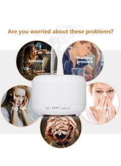 Ultrasonic Air Humidifier With 7-Colour LED Lights White 125x165mm