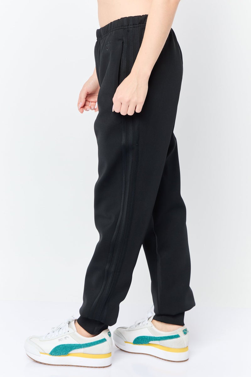adidas Originals Women Slim Fit Drawstring Training Track Pants, Black  - Image 4