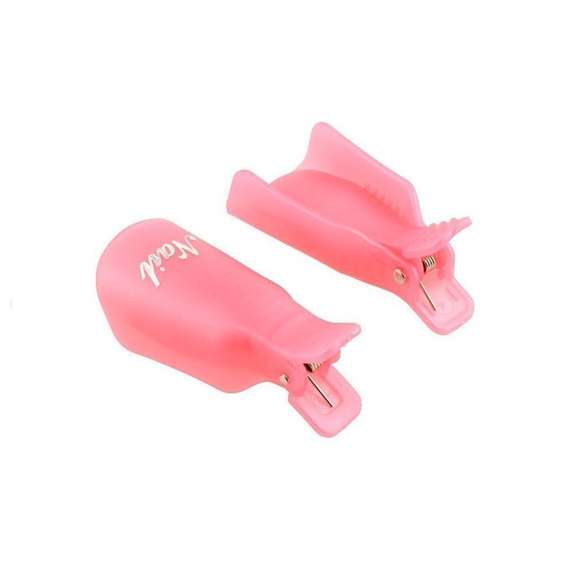 KINGMAS 10 Pcs Gel Nail Polish Remover Clips, Plastic Acrylic Nail Art Remover Soak Off Wrap Cleaner Cap Clip - Image 5