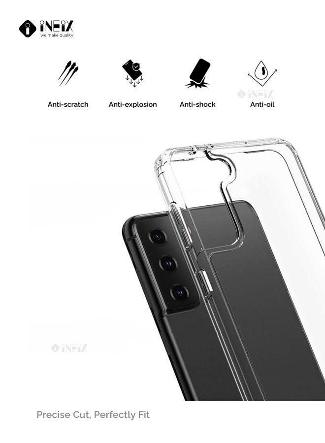 INEIX Shockproof Ultra Clear Silicone Case Cover For Samsung Galaxy S21 FE Clear - Image 2