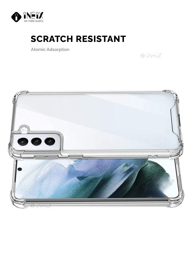 INEIX Shockproof Ultra Clear Silicone Case Cover For Samsung Galaxy S21 FE Clear - Image 3
