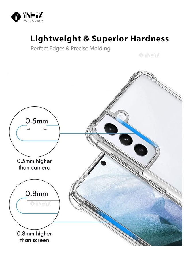 INEIX Shockproof Ultra Clear Silicone Case Cover For Samsung Galaxy S21 FE Clear - Image 5