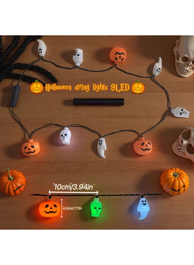 Ghost Eye Necklace Light Halloween Christmas 3 Mode 9 Lights LR44 Battery - Image 4