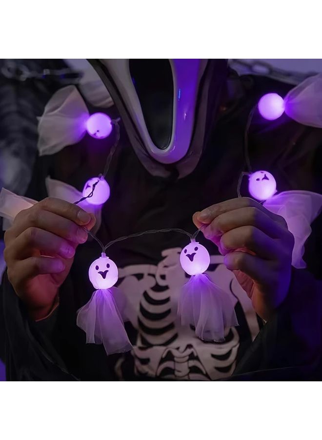 Ghost Eye Necklace Light Halloween Christmas 3 Mode 9 Lights LR44 Battery - Image 1