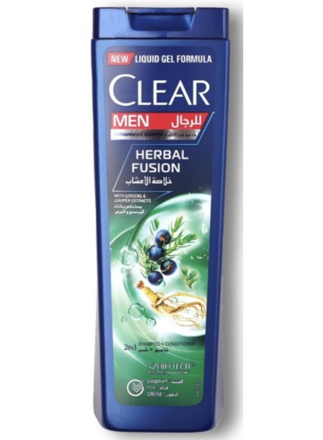 CLEAR Anti-Dandruff Herbal Fusion 2 in 1 Shampoo And Conditioner 400ml - Image 1