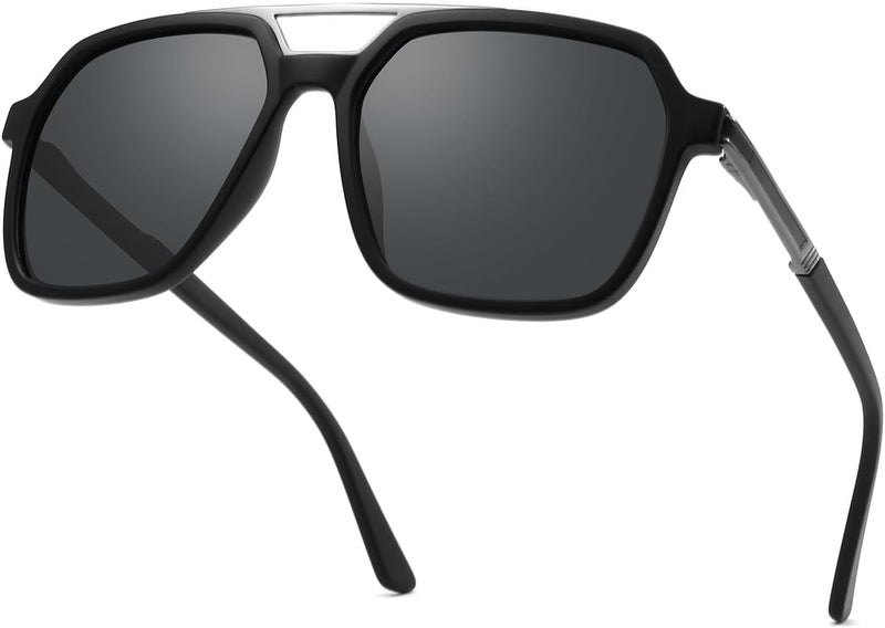 PUKCLAR Sunglasses for Men Polarized - Lightweight TR90 Frame - UV400 Protection - Spring Hinges for Driving and Outdoor Sports - Image 1