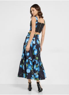 ELLA Floral Print Top & Skirt Set  - Image 2