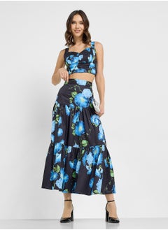 ELLA Floral Print Top & Skirt Set  - Image 5