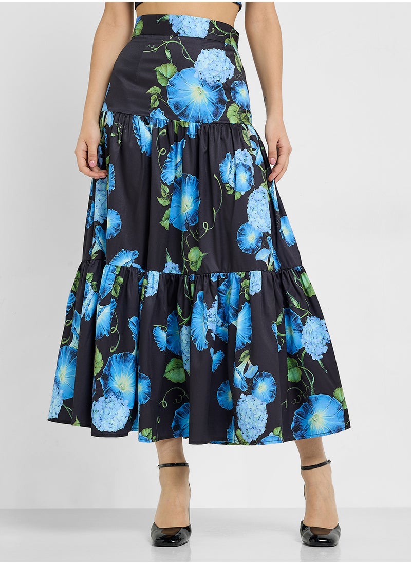 ELLA Floral Print Top & Skirt Set  - Image 4