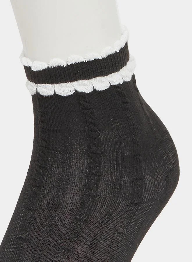 Styli Set of 4 - Solid Crew Socks