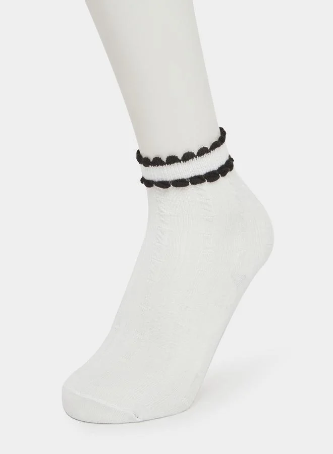 Styli Set of 4 - Solid Crew Socks