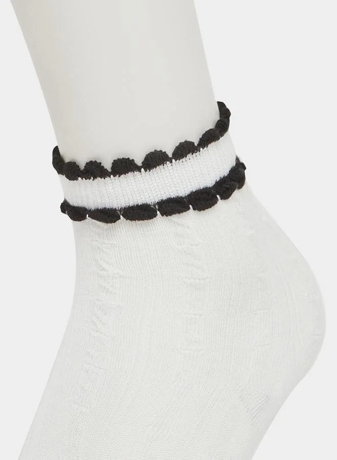 Styli Set of 4 - Solid Crew Socks