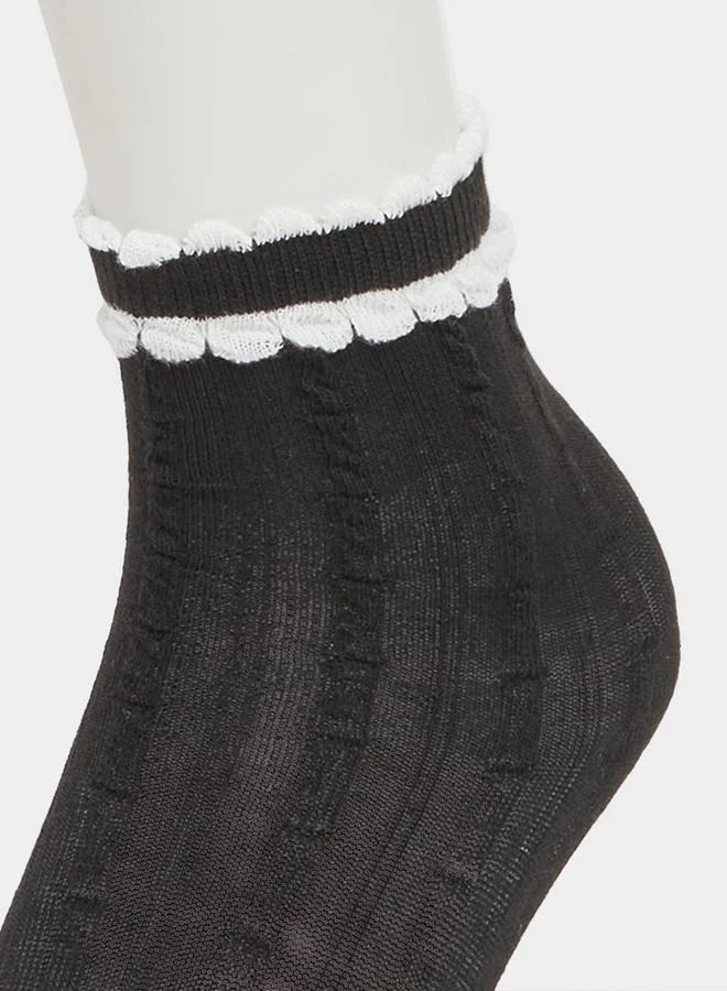 Styli Set of 4 - Solid Crew Socks