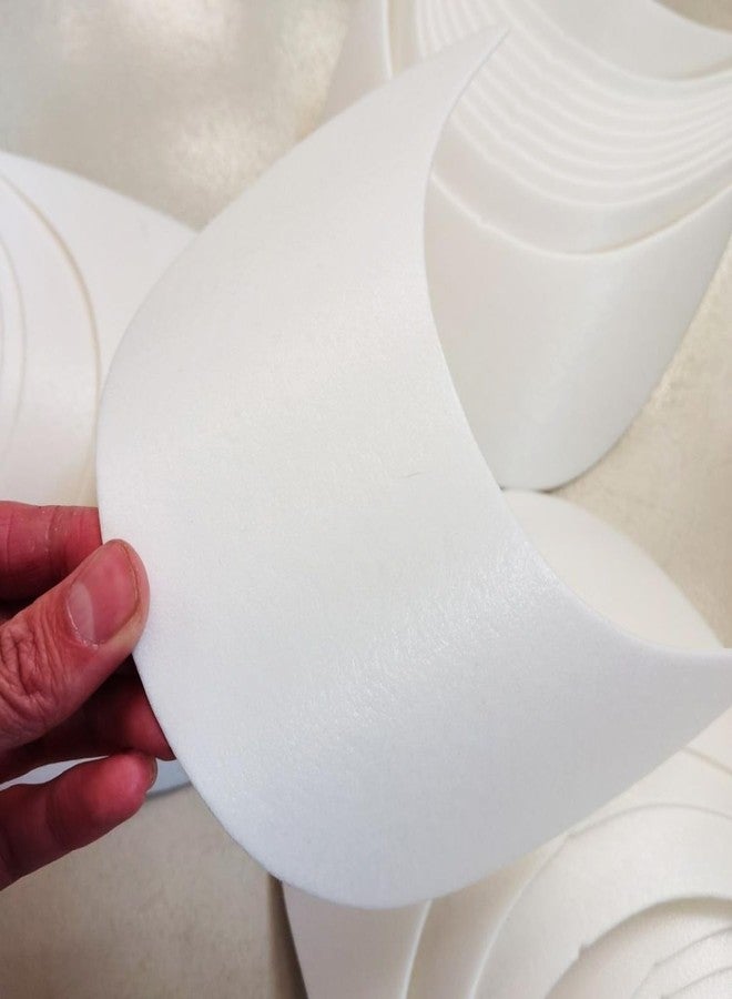 ArrErr 10 Baseball Cap Visor Insert Shape Plastic Stand Tennis Hat Brim Replacement Liner Shaper for Unisex DIY Repair Hand Craft Sewing Caps Making Supplies Accessories White - Image 5
