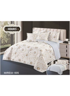 Hours Compressed double-sided floral bed comforter set, 6 pieces, size 240 * 220 cm  - Image 1