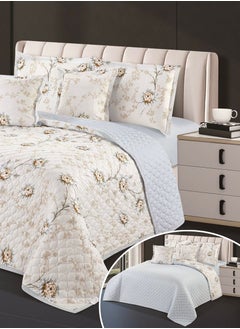 Hours Compressed double-sided floral bed comforter set, 6 pieces, size 240 * 220 cm  - Image 2