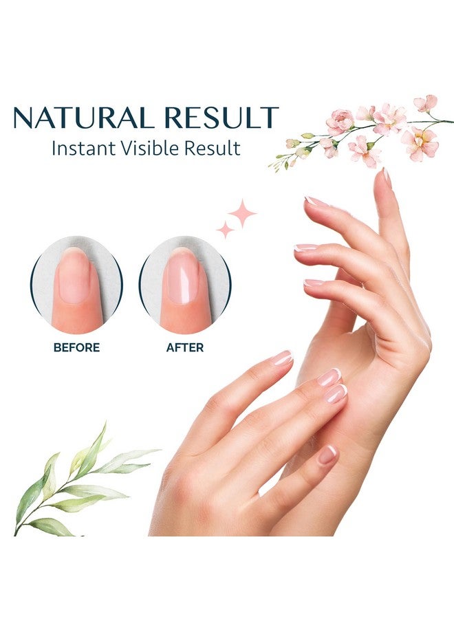 زد ام او اي مجموعة تلميع الأظافر الاحترافية المكونة من قطعتين من مجموعة تلميع الأظافر الكورية الفاخرة ذات 4 اتجاهات، باللون الوردي الطبيعي اللامع للأظافر، أدوات مانيكير باديكير للمنزل والصالون - Image 2