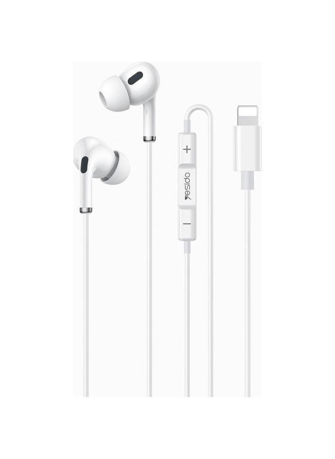 Yesido - Yesido YH52 Headphones with Microphone Lightning White - Image 1