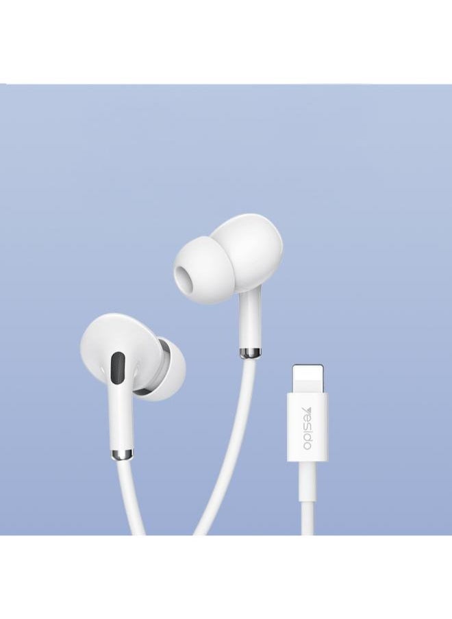 Yesido - Yesido YH52 Headphones with Microphone Lightning White - Image 1